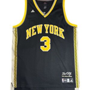 Adidas Black and Yellow Basketball Jersey